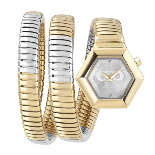 Philipp Plein® Analoog '$nake hexagon' Dames Horloge PWZAA0223