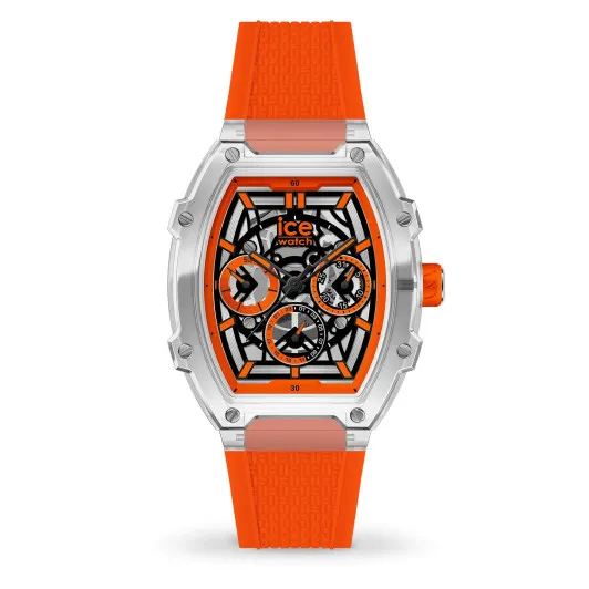 Ice Watch® Multi Dial 'Ice Boliday - Clear Orange Skel' Unisex's Watch (Medium) 024285