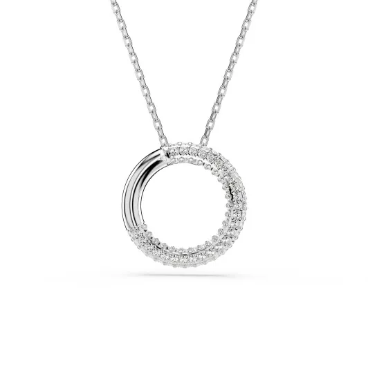Swarovski® 'Dextera' Women's Base Metal Necklace - Silver 5692737