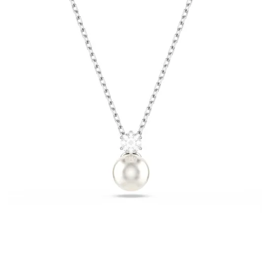 Swarovski® 'Matrix' Women's Base Metal Necklace - Silver 5693897