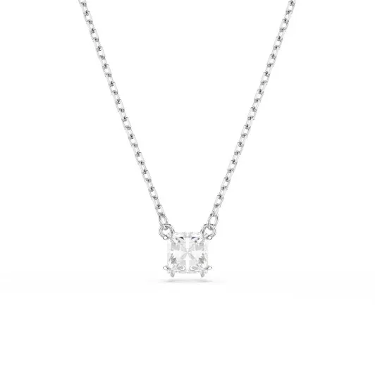 Swarovski® 'Matrix' Women's Base Metal Necklace - Silver 5701903