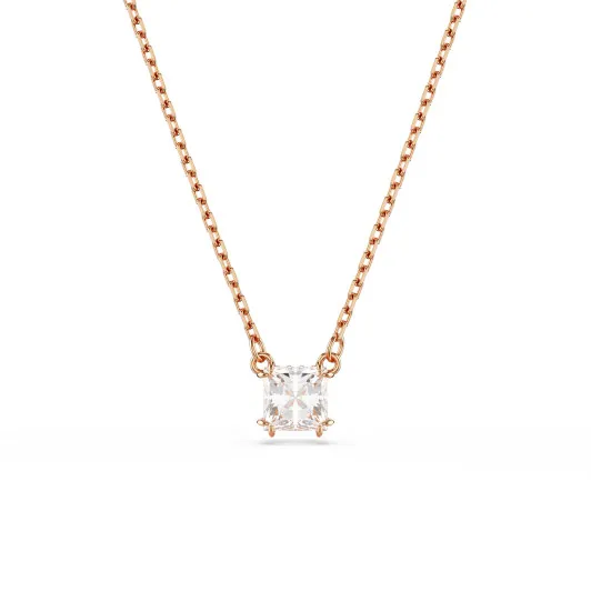 Swarovski® 'Matrix' Women's Gold Plated Metal Necklace - Rose 5701904