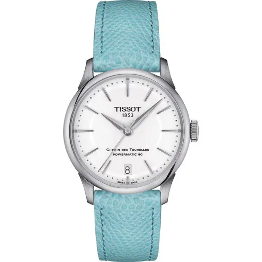 Tissot® Analoog 'T-classic chemin des tourelles powermatic 80' Dames Horloge T1392071601100