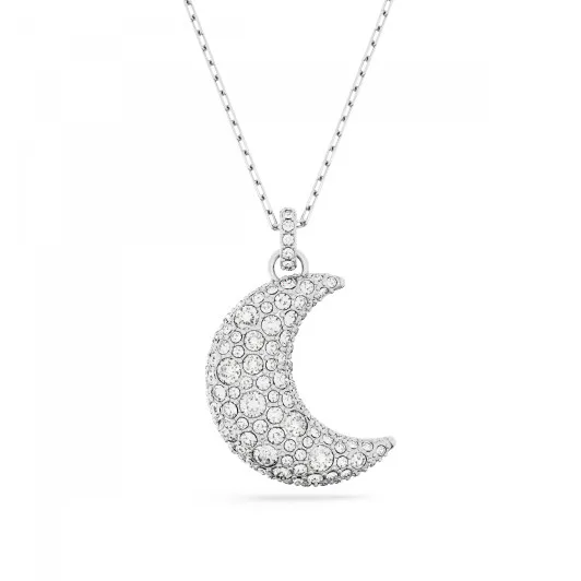 Swarovski® 'Luna' Women's Base Metal Necklace - Silver 5666181
