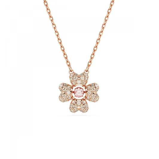 Swarovski® 'Idyllia' Women's Gold Plated Metal Necklace - Rose 5674211