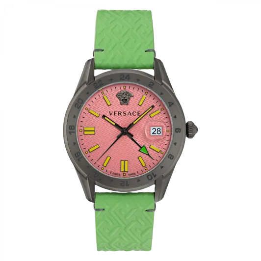 Versace® Analog 'Greca Time Gmt' Herren Uhr VE7C00323