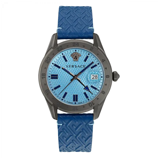Versace® Analog 'Greca Time Gmt' Herren Uhr VE7C00423