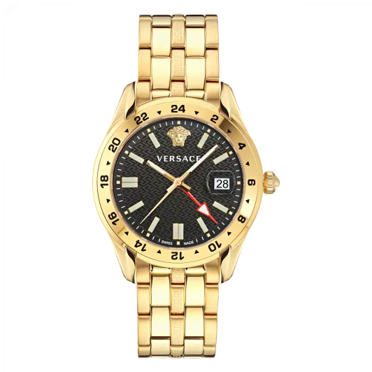 Versace® Analog 'Greca Time Gmt' Herren Uhr VE7C00723