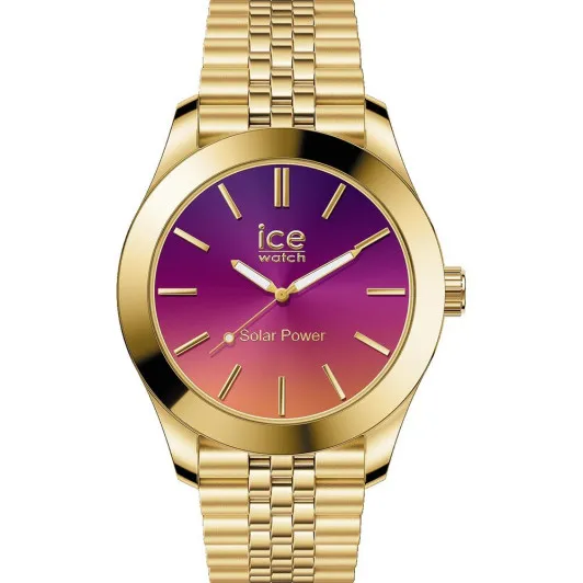 Ice Watch® Analogue 'Ice Steel - Gold Night Pink' Women's Watch (Small) 023792