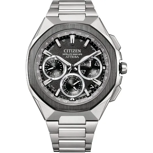 Citizen® Chronograaf 'Attesa satellite wave gps' Heren Horloge CC4104-53E