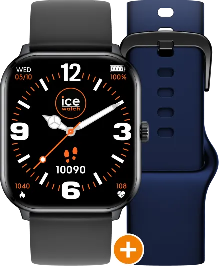 Ice Watch® Digital 'Ice Smart - Ice 1.0 - Black - 2 Bands - Black - Navy' Unisex's Watch 022253