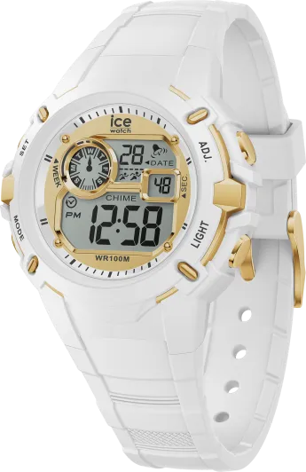 Ice Watch® Digitaal 'Ice digit explorer - magical white gold' Kind Horloge (Small) 023266