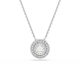 Swarovski 'Sublima Glam' Women's Base Metal Necklace - Silver 5738246