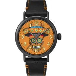 Timex® Analoog 'Waterbury standard dia de los muertos' Heren Horloge TW2V67700