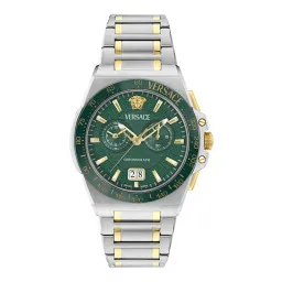 Versace Chronographe 'Greca Reaction' Hommes Montre VE5N00426
