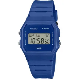 Casio® Digital 'Casio Collection' Unisex's Watch F-91WB-2A1EF