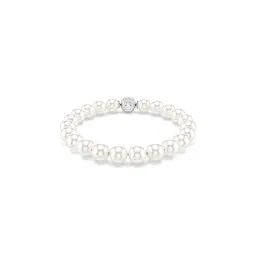 Swarovski® 'Matrix Pearl' Women's Base Metal Bracelet - Silver 5747747