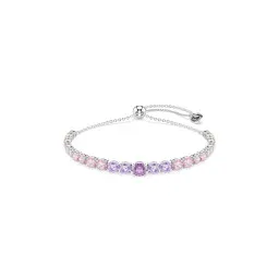 Swarovski® 'Matrix tennis' Dames Metaal Armband (sieraad) - Zilverkleurig 5751197