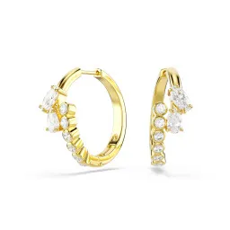 Swarovski 'Mesmera Attract' Women's Gold Plated Metal Hoop Earrings - Gold 5761975