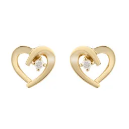 Orphelia® 'Mera' Women's Sterling Silver Stud Earrings - Gold ZO-7370 G