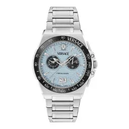 Versace Chronographe 'Greca Reaction' Hommes Montre VE5N00226