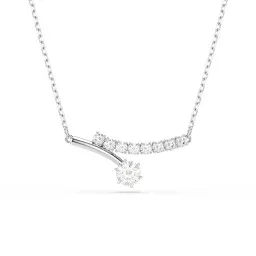 Swarovski 'Matrix Crash' Women's Base Metal Necklace - Silver 5753568
