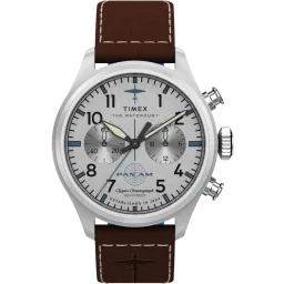 Timex® Chronograph 'Waterbury X Pan Am' Men's Watch TW2Y38700