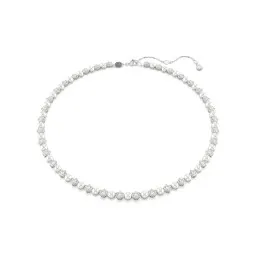 Swarovski® 'Matrix Pearl' Femmes Métall Collier - Argent 5689623