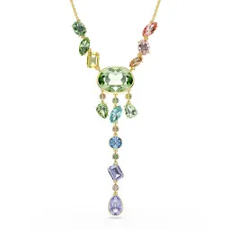 Swarovski® 'Gema' Women's Gold Plated Metal Necklace - Gold 5737451