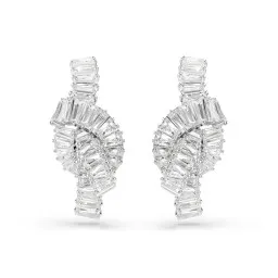 Swarovski® 'Matrix' Femmes Métall Boucle d'oreille - Argent 5727040