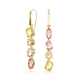 Swarovski® 'Gema' Dames Verguld Metaal Oorhangers - Goudkleurig 5737454