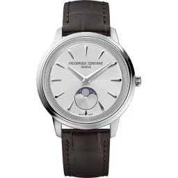 Frederique Constant® Analoog 'Moneta moonphase' Unisex Horloge FC-206S3S6