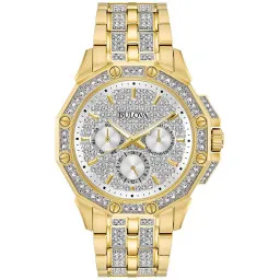 Bulova® Multi-cadrans 'Crystal Octava' Hommes Montre 98C126