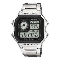 Casio® Digitaal 'Casio collection' Heren Horloge AE-1200WHD-1AVEF