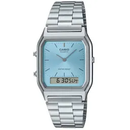 Casio® Analoog En Digitaal 'Casio collection vintage' Unisex Horloge AQ-230A-2A1MQYES