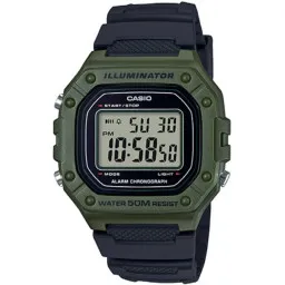 Casio® Digitaal 'Casio collection' Heren Horloge W-218H-3AVEF