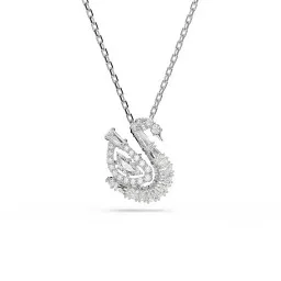 Swarovski® 'Swan' Femmes Métall Collier - Argent 5732412