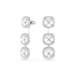 Swarovski 'Una Angelic Cushion' Damen Metall Ohrhänger - Silber 5754342