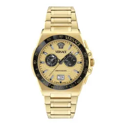 Versace Chronographe 'Greca Reaction' Hommes Montre VE5N00626