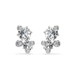 Swarovski® 'Constella' Women's Base Metal Stud Earrings - Silver 5732253