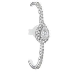 Gena.paris® 'Mono' Damen Sterling Silber Ohrstecker - Silber GBO1284-W
