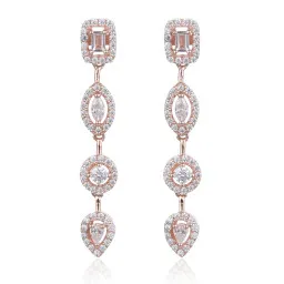 Gena.paris® 'Gabriella' Damen Sterling Silber Ohrhänger - Rosé GBO1503-R