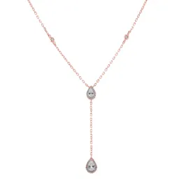Gena.paris® 'Mono' Damen Sterling Silber Halsband - Rosé GC1458-R