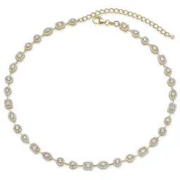 Gena.paris® 'Gabriella' Damen Sterling Silber Halsreifen - Gold GCH1557-Y