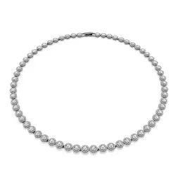 Swarovski® 'Una' Femmes Métall Collier - Noir 5681057