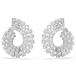 Swarovski® 'Matrix Tennis' Damen Metall Creolen - Silber 5705834