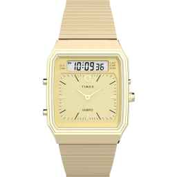 Timex® Analoog En Digitaal 'Q timex reissue' Heren Horloge TW2Y06000