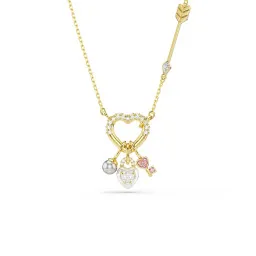 Swarovski® 'Idyllia e heart' Dames Verguld Metaal Collier - Goudkleurig 5737290