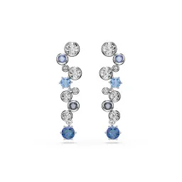 Swarovski® 'Constella' Women's Base Metal Drop Earrings - Silver 5732775