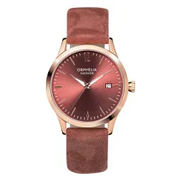 Orphelia Fashion® Analoog 'Suede' Dames Horloge OF714820